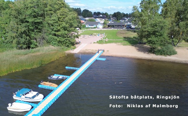 S&auml;tofta b&aring;tramp / b&aring;tis&auml;ttning i Ringsj&ouml;n i Sk&aring;ne